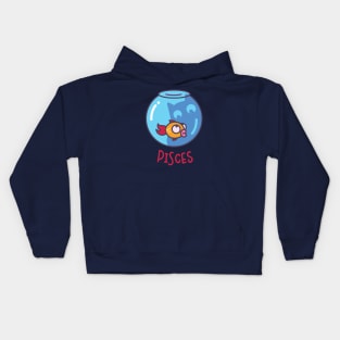 Funny Pisces Cat Horoscope Tshirt - Astrology and Zodiac Gift Ideas! Kids Hoodie